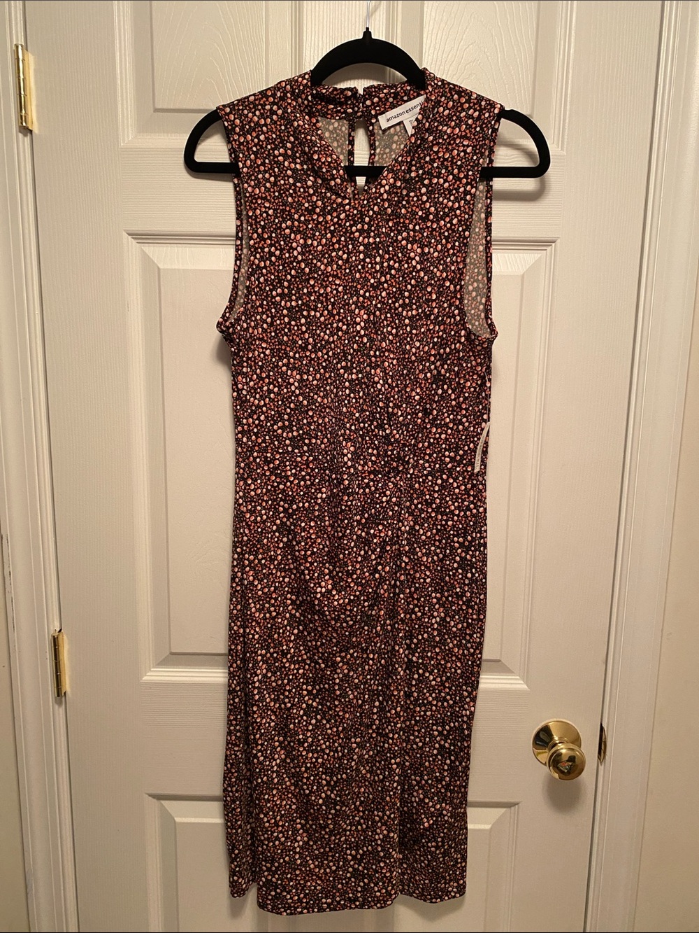 Amazon Essentials Sleeveless Floral Wrap Dress…size L